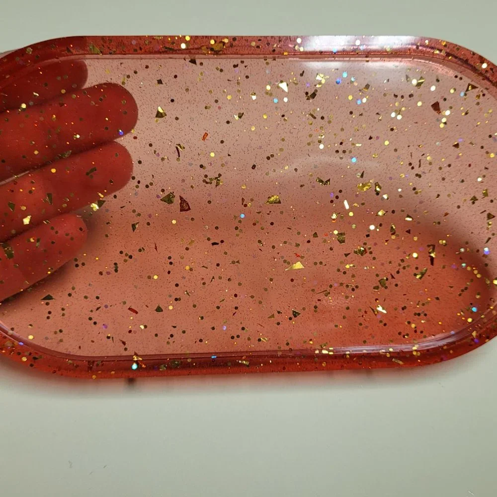 Red Jewelry Tray